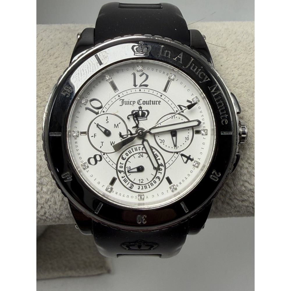 Juicy Couture JC733280302 Pedigree New Battery Ladies Watch 38MM 7.5" Silicone